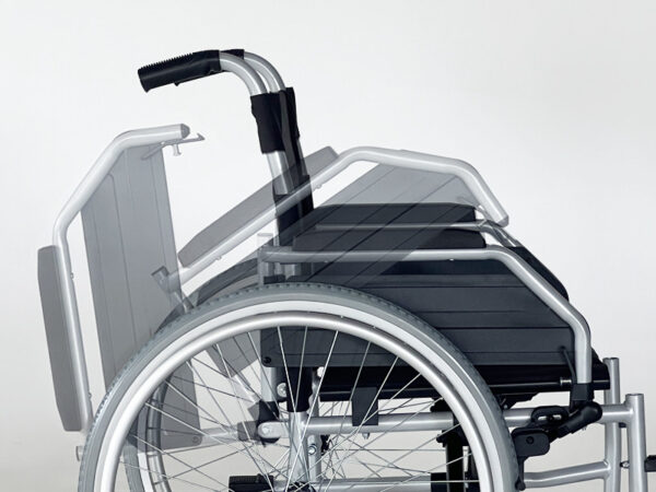 Silla de Ruedas Apolo 2 – Plegable, de Acero y Autopropulsable con Ruedas Antipinchazo - Imagen 5