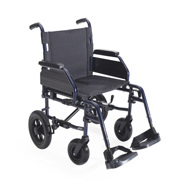 Silla de Ruedas Apolo 2 – Plegable con Empuje Asistido, Reposapiés Desmontables y Chasis de Acero - Imagen 4