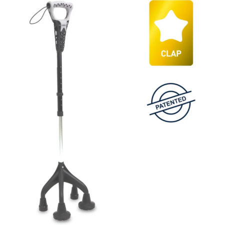 BASTÓN 4 PATAS ERGONÓMICO Y AJUSTABLE