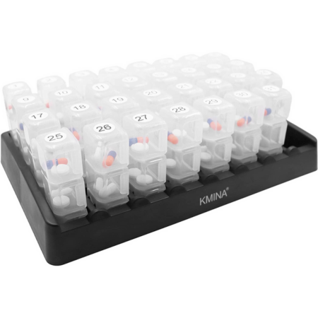 Pastillero Mensual 3 Tomas Kmina – Organización Diaria de Medicación con Control Mensual