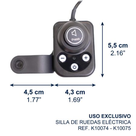 CONTROLADOR AUXILIAR PARA SILLA DE RUEDAS ( REF.K10074-K10075)