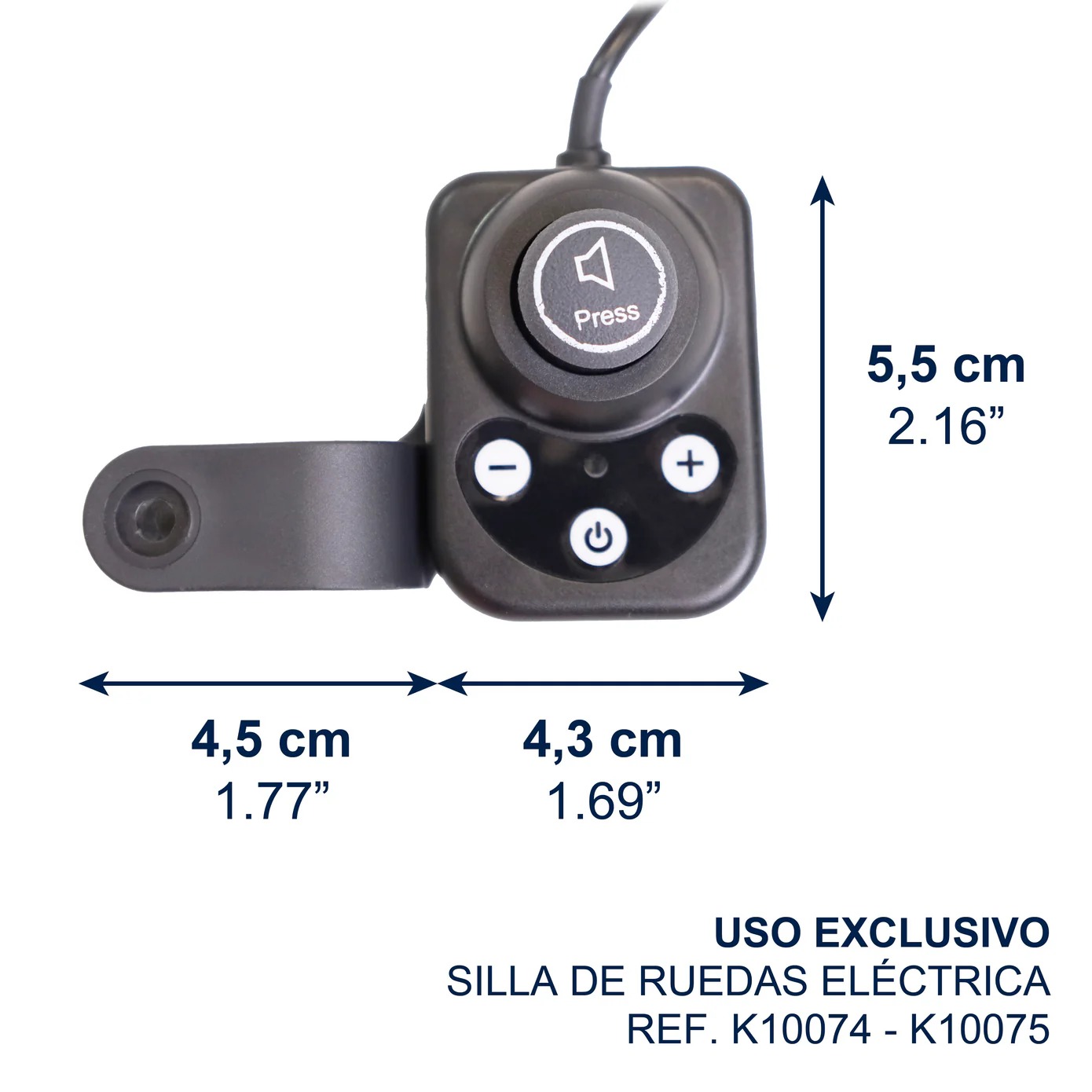CONTROLADOR AUXILIAR PARA SILLA DE RUEDAS ( REF.K10074-K10075)