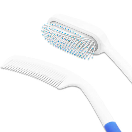 CEPILLO Y PEINE MANGO LARGO (PACK)