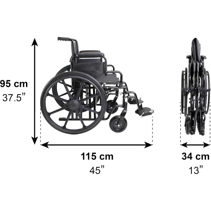SILLA DE RUEDAS ANCHA AUTOPROPULSABLE - Imagen 7